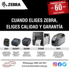 Impresoras de Etiquetas y Tarjetas Zebra